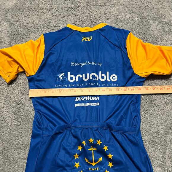 Podiumwear Cycle Jersey Shirt Mens Medium Performance Cycling Pocket - Picture 3 of 5